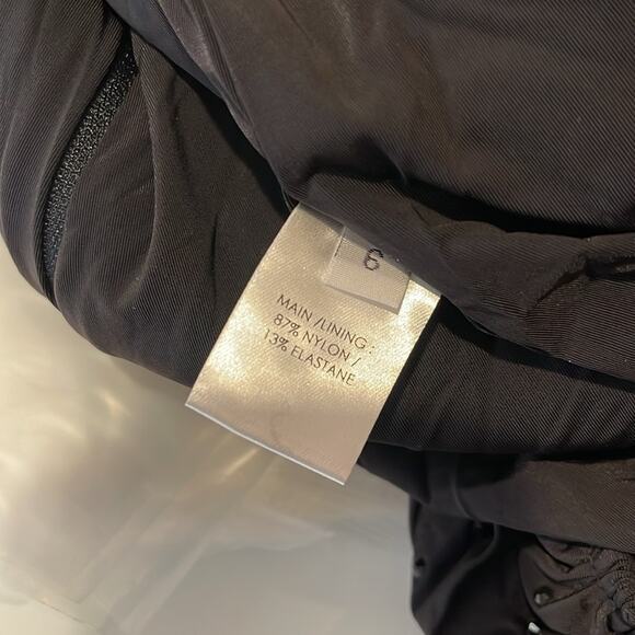 Alex Perry Hyland Crystal Embellished Strapless Ruched Black Maxi Dress Size 2 - Picture 13 of 14